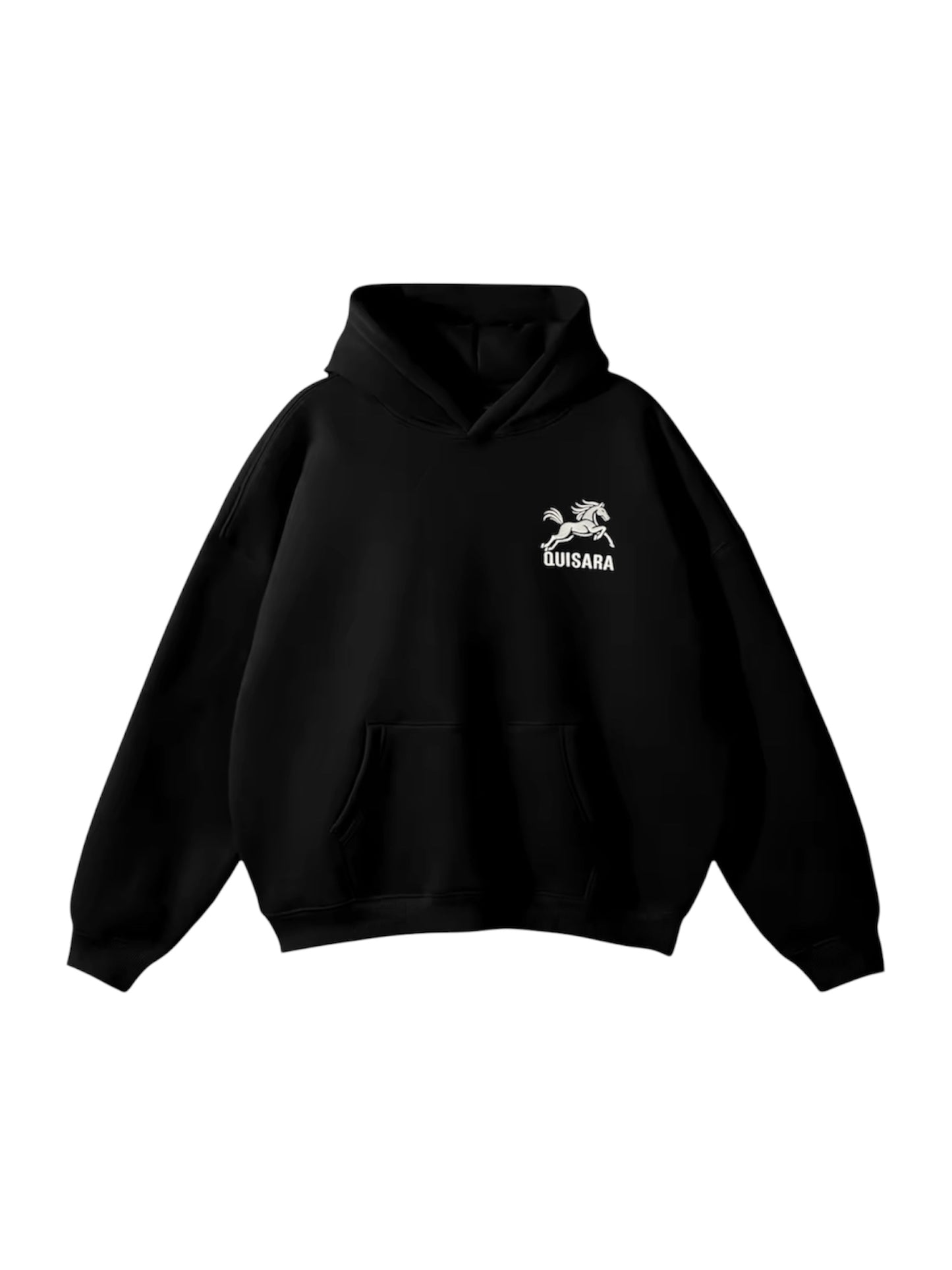 Hoodie noir 100% coton