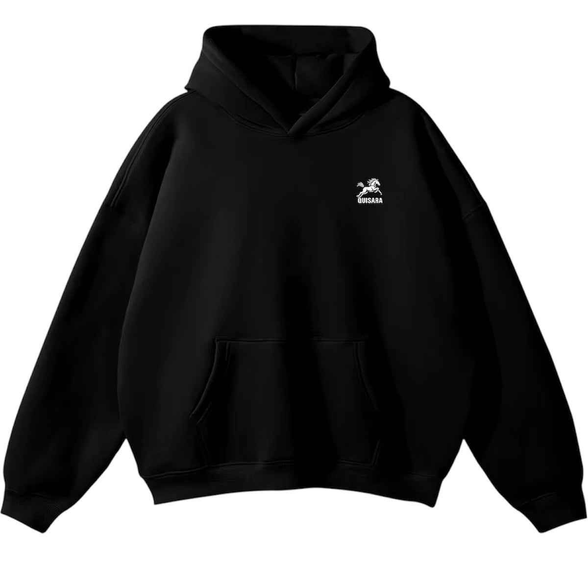 Hoodie noir 100% coton
