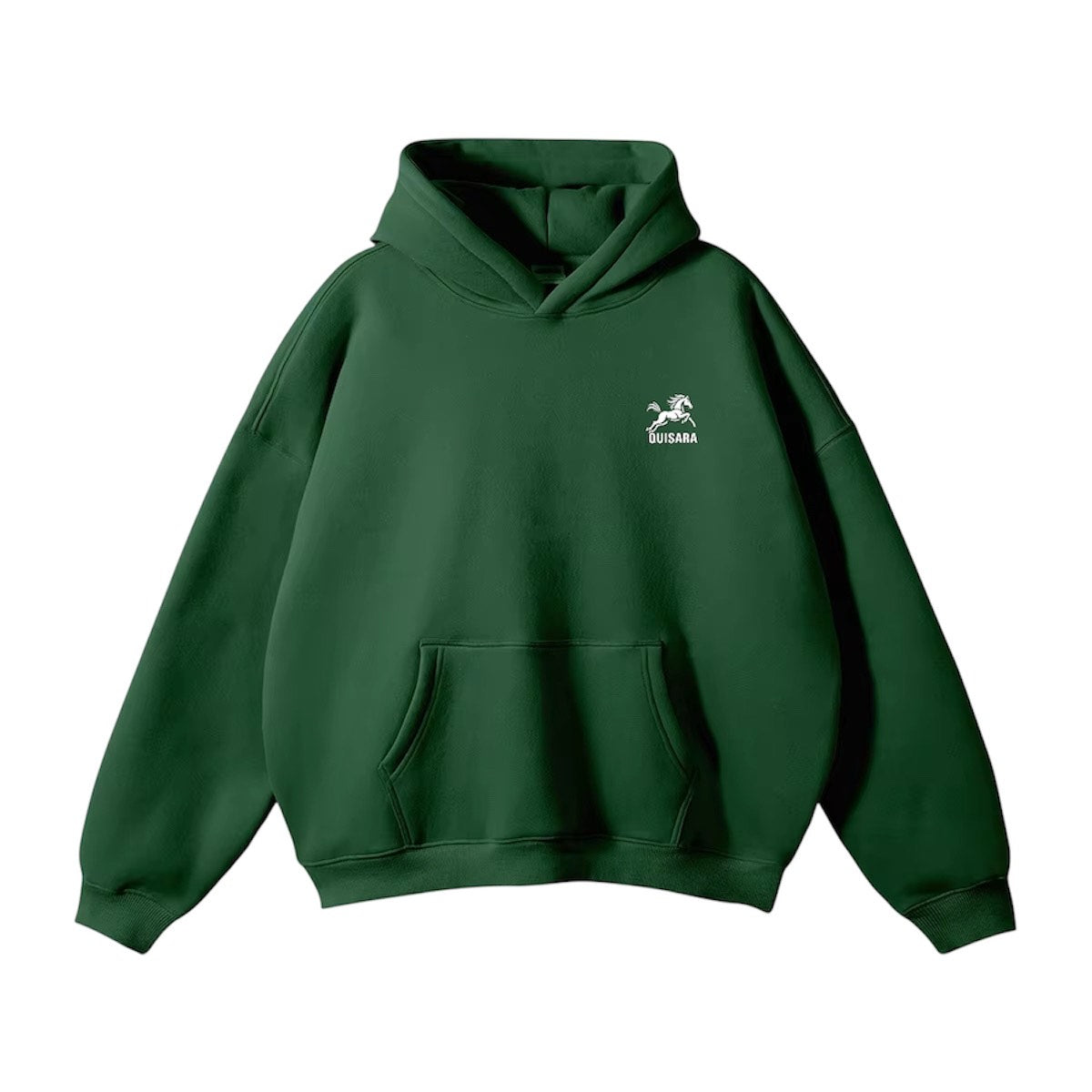 Hoodie vert 100% coton