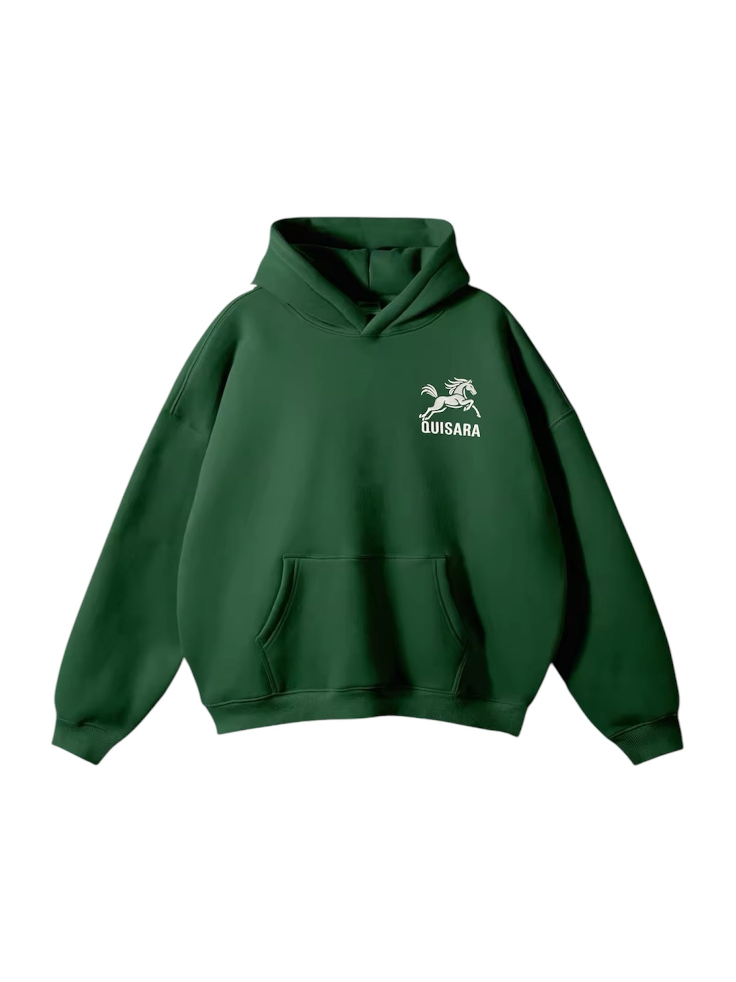 Hoodie vert 100% coton