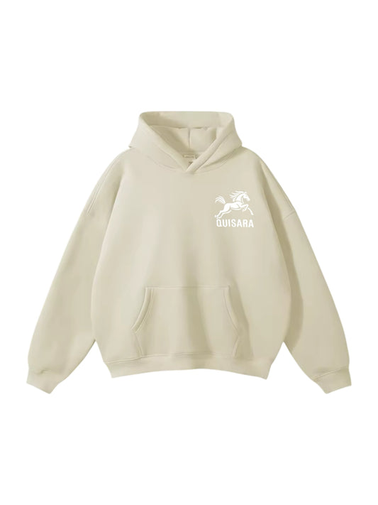 Hoodie beige 100% coton