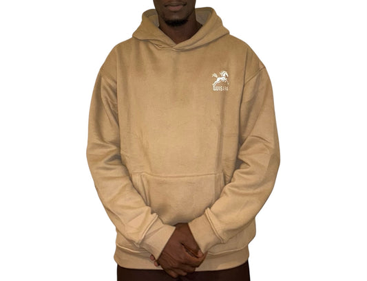 Hoodie beige foncé