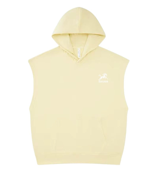 Sweat sans manches à  jaune clair