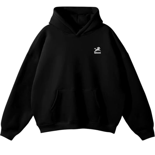 Hoodie noir 100% coton
